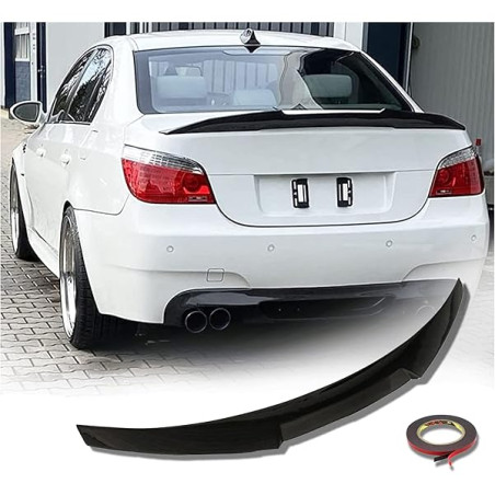 Aileron De Coffre Style MP Pour BMW Série 5 E60 Berline (2004-2010) - Noir, Installation Adhésive - 11