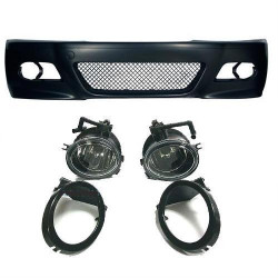 Kit Pare-chocs Arrière Sport Pour BMW Série 3 E46 4 Portes (1998-2005) - 5 Pièces - Noir Prêt à Peindre