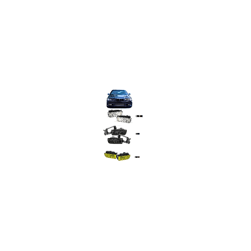 2 ANTIBROUILLARD BMW SERIE 3 E36 BERLINE + COUPE + CABRIOLET + COMPACT