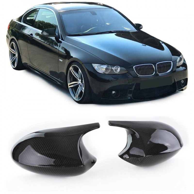 Coque Rétroviseur Carbone Noir for BMW Serie 1 3 E81 E82 E87 E88