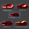 2 FEUX ARRIERE LED 3D ROUGE LOOK M4 CS POUR BMW SERIE 4 F32 F33 F36