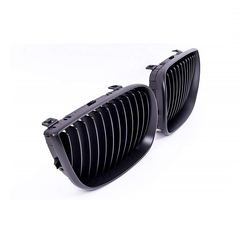Calandre Sport Noir Mat Pour BMW Série 1 E81/E87 (2004-2012) - Remplace L'originale, Look Agressif